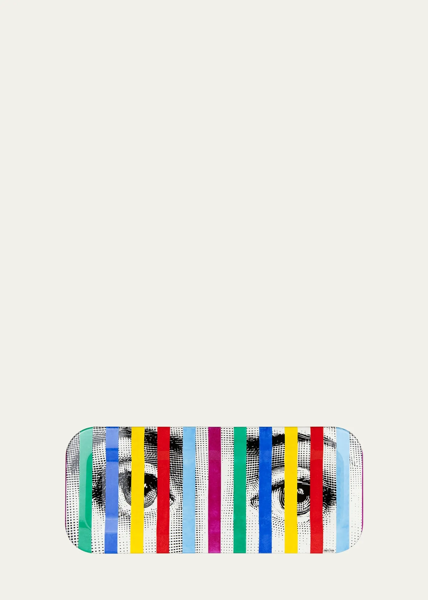 FornasettiFace Stripes Tray, 9.8" x 23.63"