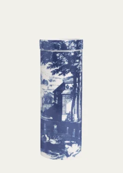 FornasettiScented Tower Candle Blue & White/Giardino Settecentesco