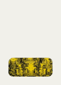 FornasettiTray 25X60cm - Giardino Settecentesco Black Yellow
