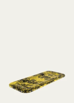 FornasettiTray 25X60cm - Giardino Settecentesco Black Yellow