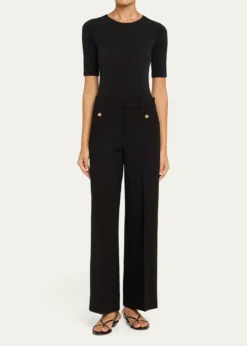 FRAMELe Slim Palazzo Trousers