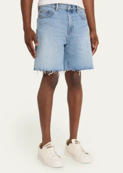 FRAMEMen's Baggy Jean Cutoff Shorts