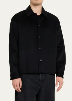 FRAMEMen's Double-Face Wool Overshirt
