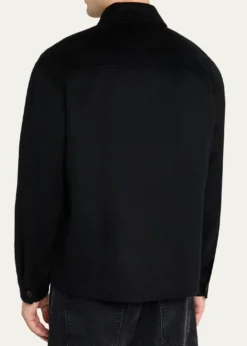 FRAMEMen's Double-Face Wool Overshirt