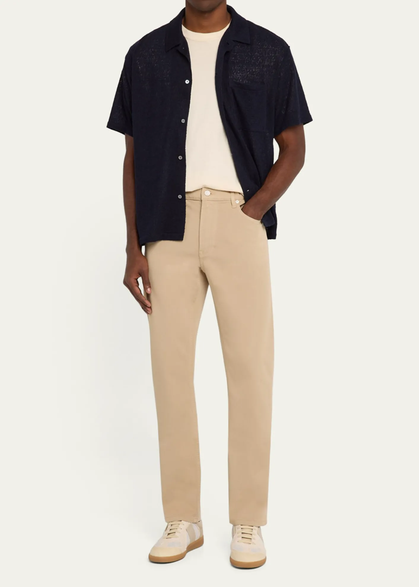 FRAMEMen's Modern Straight Fit Five-Pocket Pants