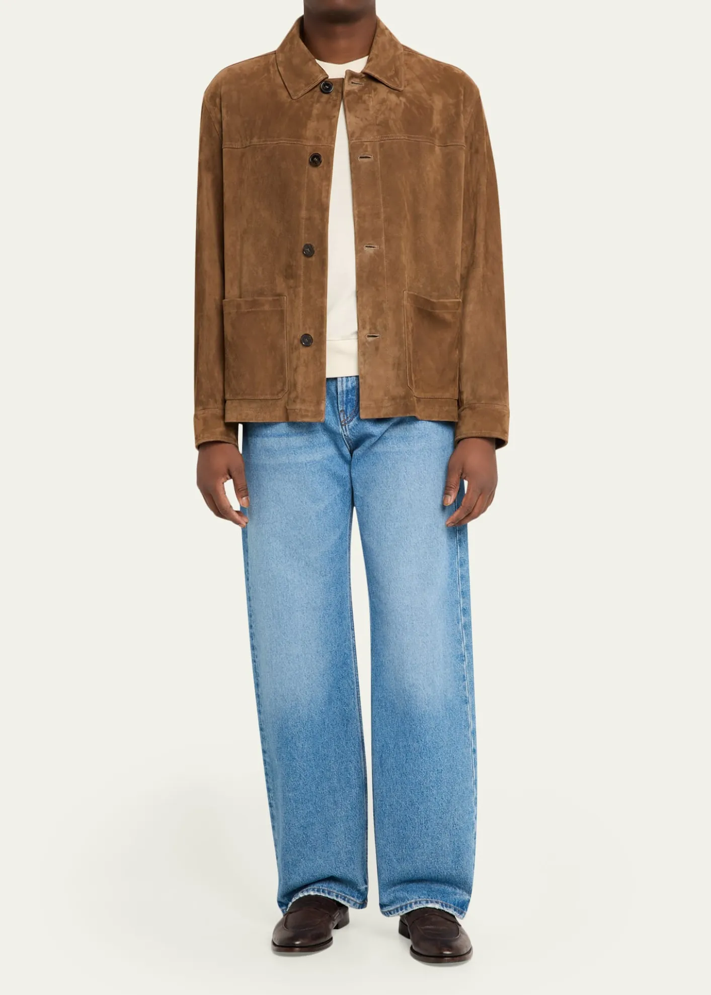 FRAMEMen's Suede Chore Coat