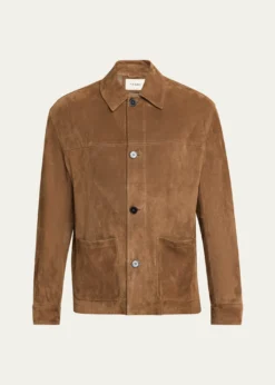 FRAMEMen's Suede Chore Coat