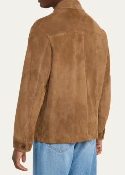 FRAMEMen's Suede Chore Coat