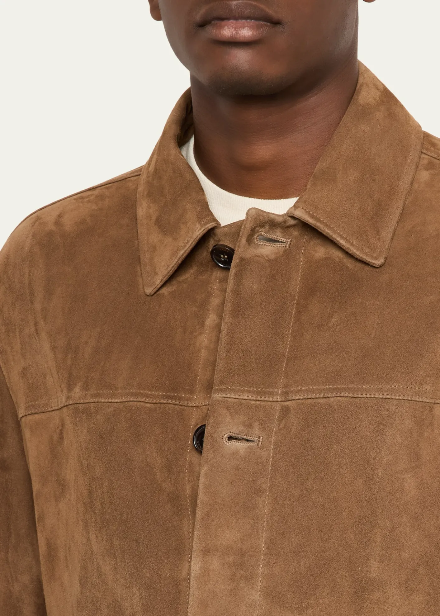 FRAMEMen's Suede Chore Coat