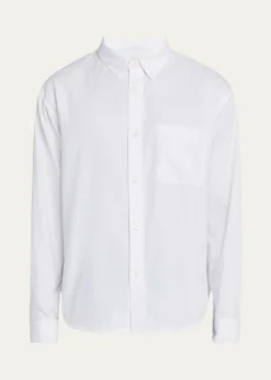 FRAMEMen's Button-Collar Cotton Oxford Sport Shirt