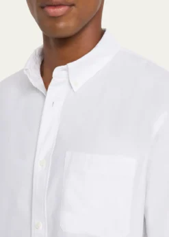 FRAMEMen's Button-Collar Cotton Oxford Sport Shirt