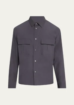 FRAMEMen's Multi-Pocket Button-Down Shirt