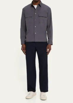 FRAMEMen's Multi-Pocket Button-Down Shirt