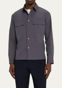 FRAMEMen's Multi-Pocket Button-Down Shirt