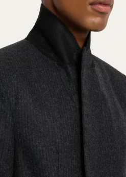 FRAMEMen's Pinstripe Wool Blazer