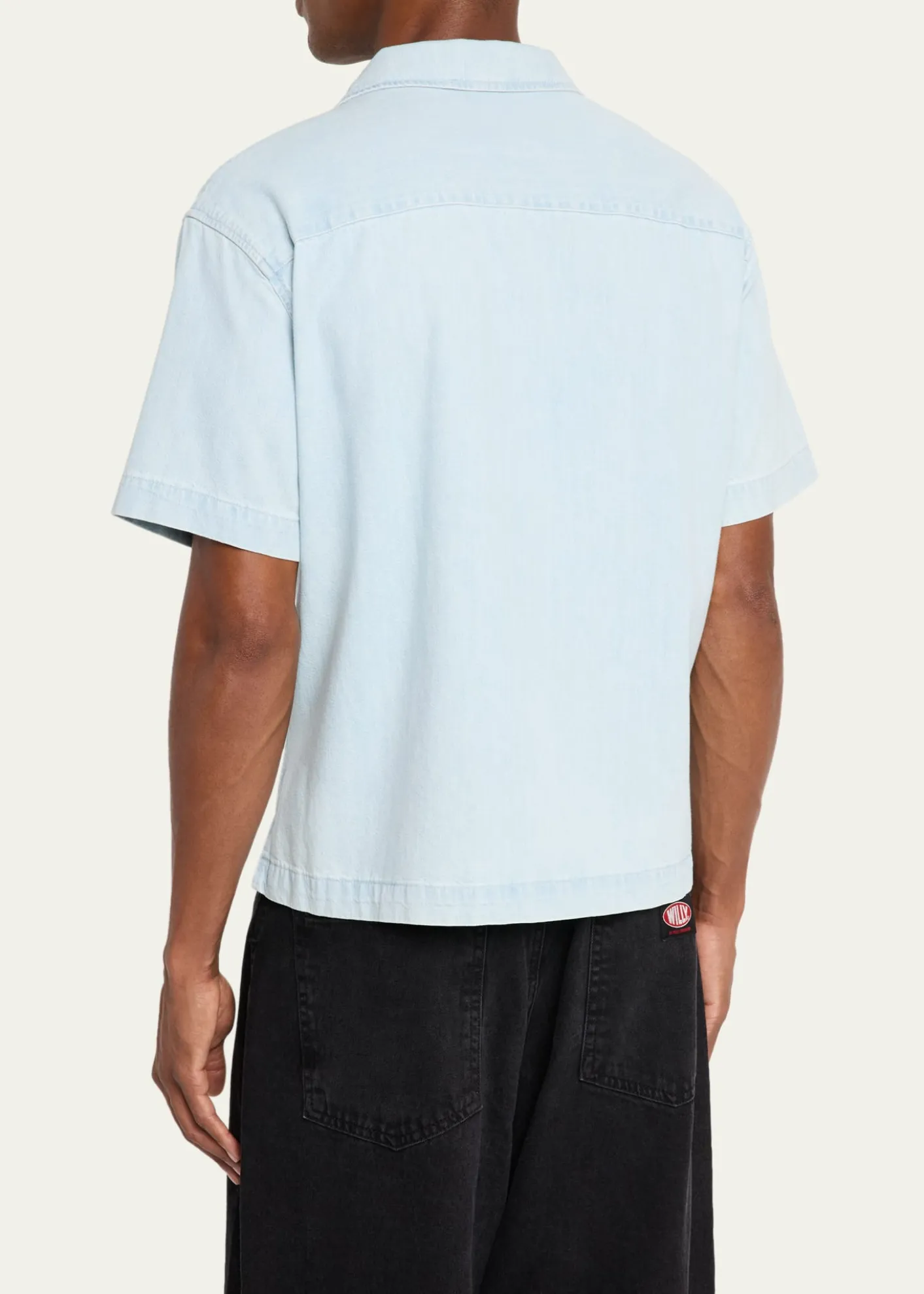 FRAMEMen's Short-Sleeve Camp Collar Shirt