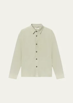 FRAMEMen's Suede Button-Down Shirt