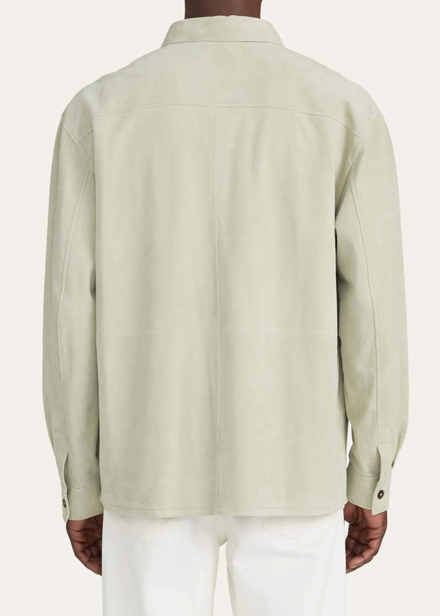 FRAMEMen's Suede Button-Down Shirt