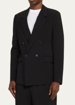 FRAMEMen's Tropical Wool Double-Breasted Blazer