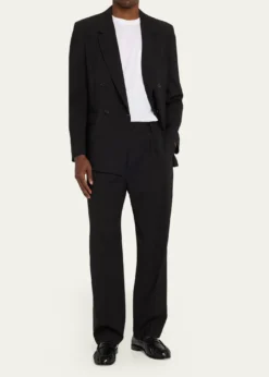 FRAMEMen's Tropical Wool Pleated Trousers