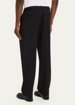 FRAMEMen's Tropical Wool Pleated Trousers