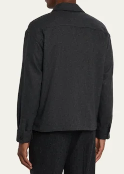 FRAMEMen's Wool-Blend Two-Pocket Overshirt