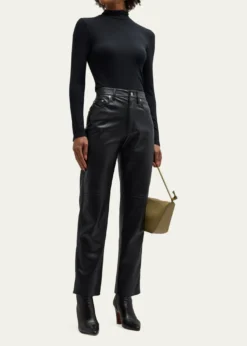 FRAMERibbed Turtleneck Top