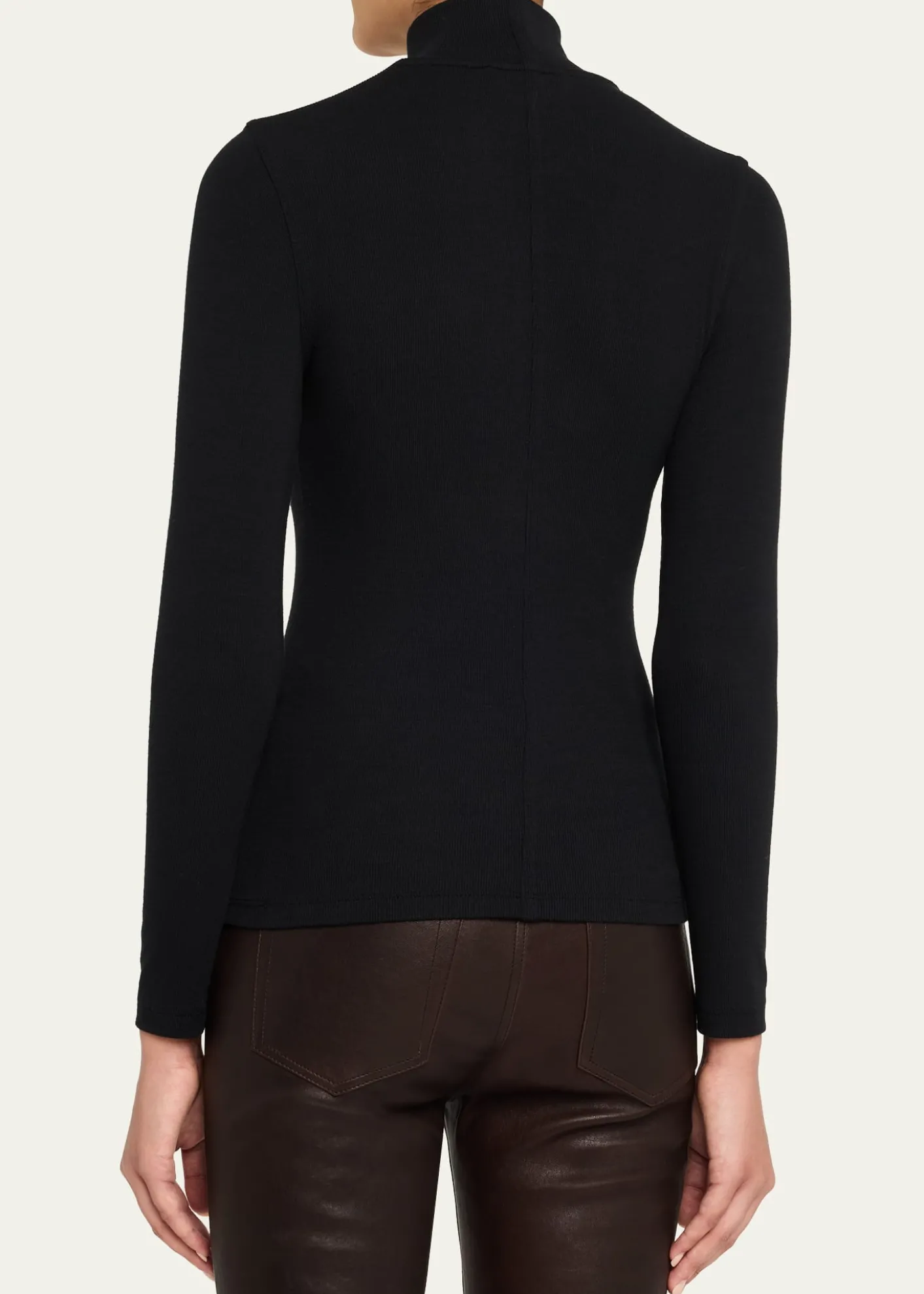 FRAMERibbed Turtleneck Top