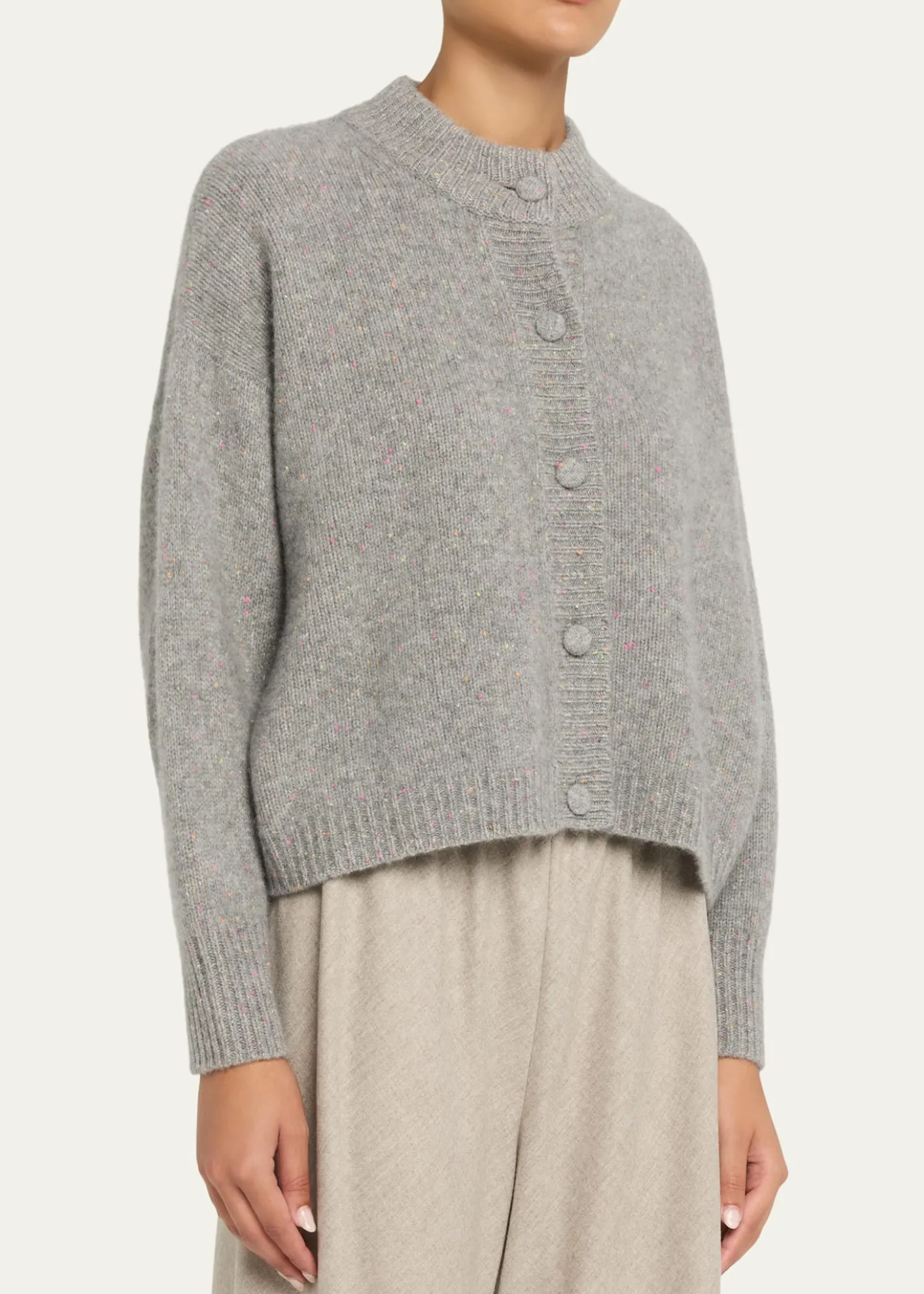 FRAMEThe Cashmere Fleck Cardigan