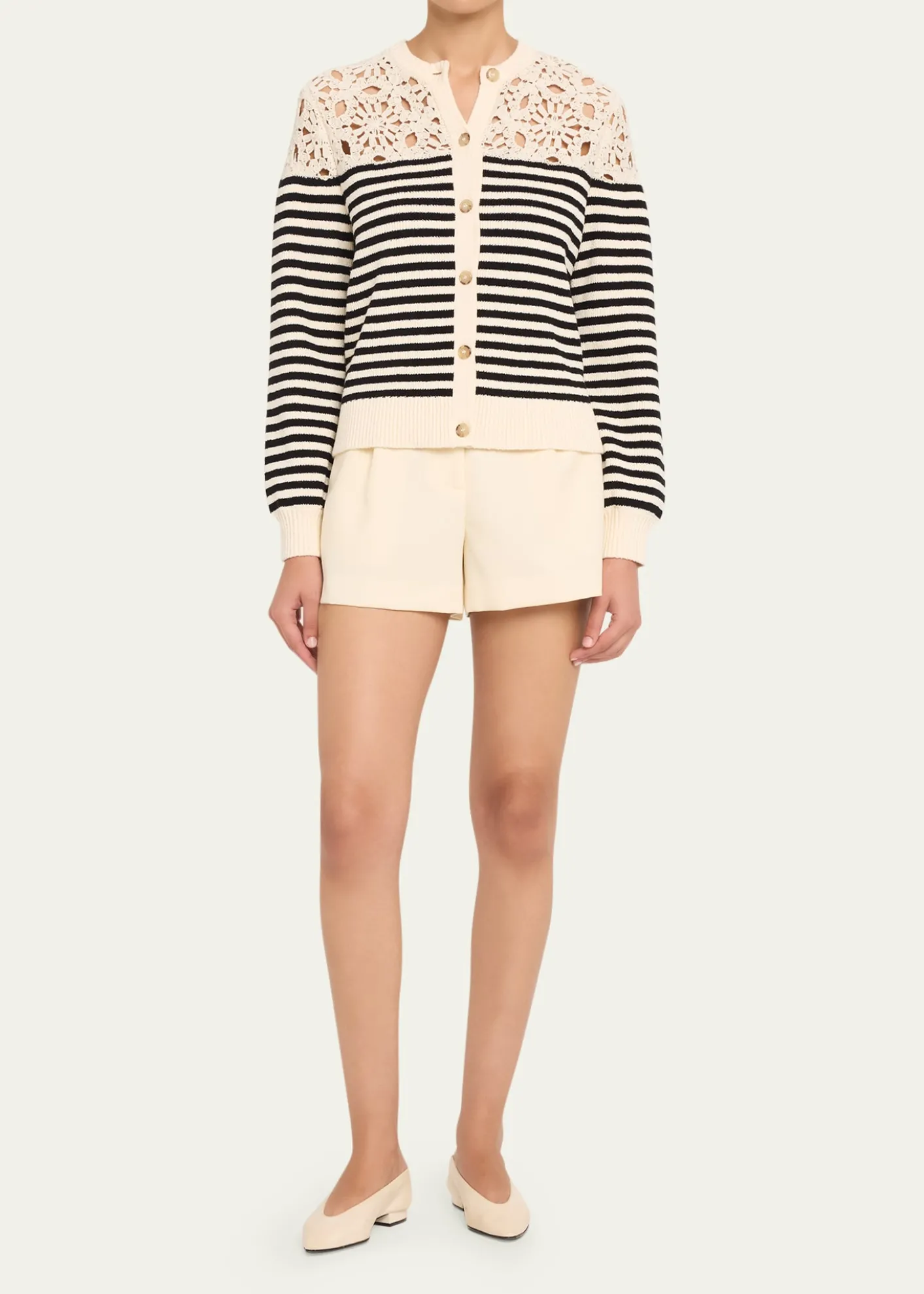 FRAMEThe Coastal Stripe Cardigan