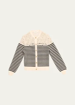 FRAMEThe Coastal Stripe Cardigan