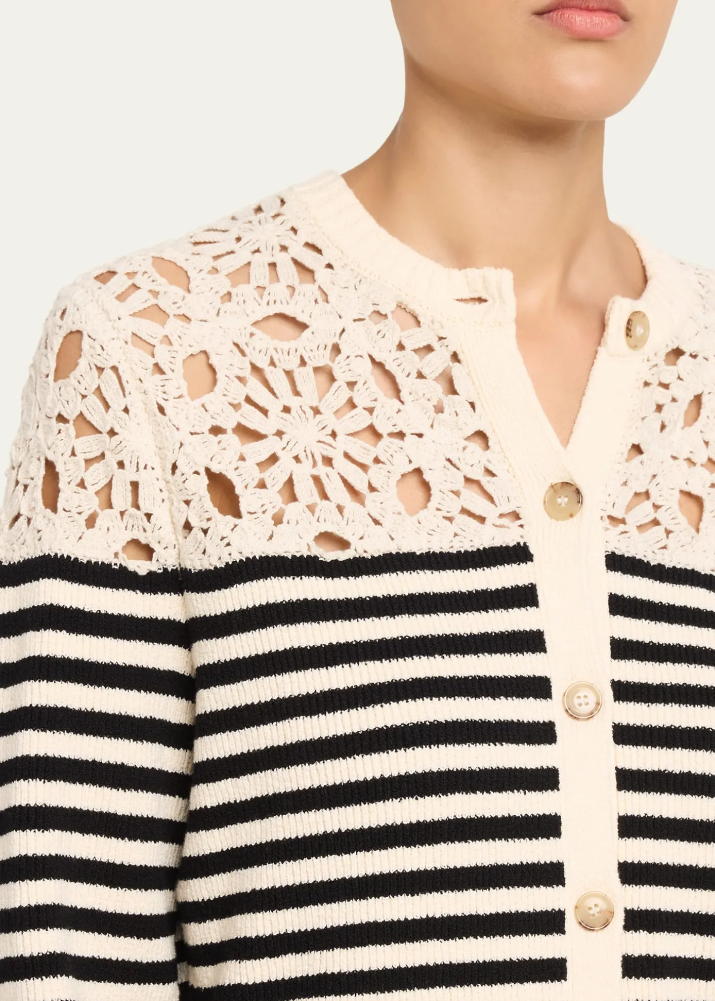 FRAMEThe Coastal Stripe Cardigan
