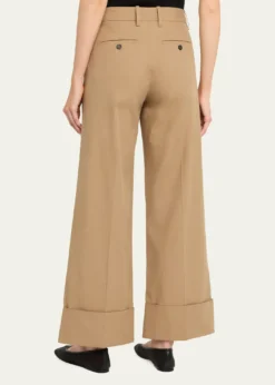 FRAMEThe Cuffed Slim Palazzo Trousers
