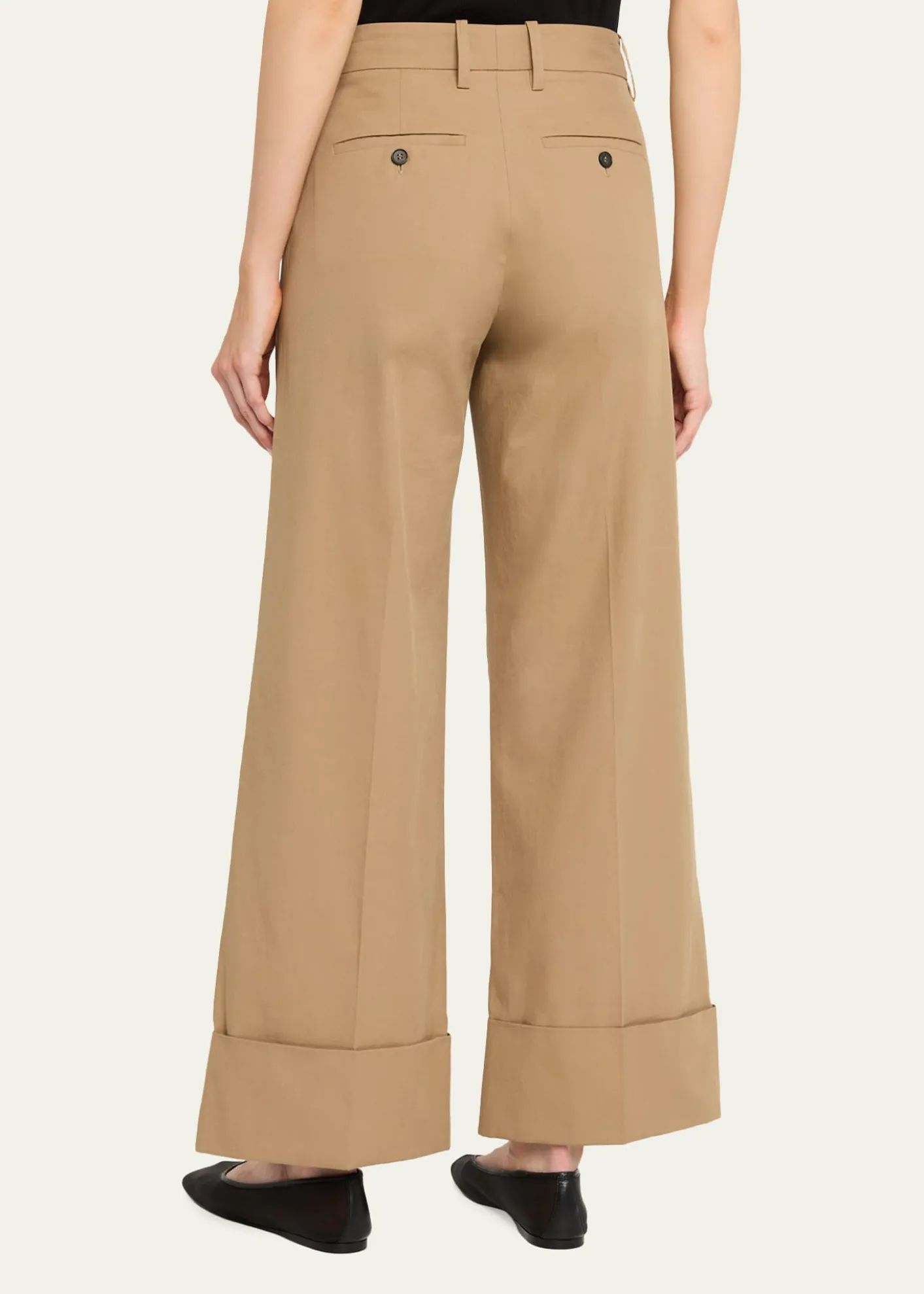 FRAMEThe Cuffed Slim Palazzo Trousers
