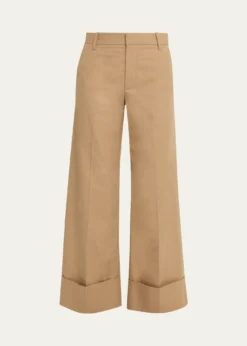 FRAMEThe Cuffed Slim Palazzo Trousers