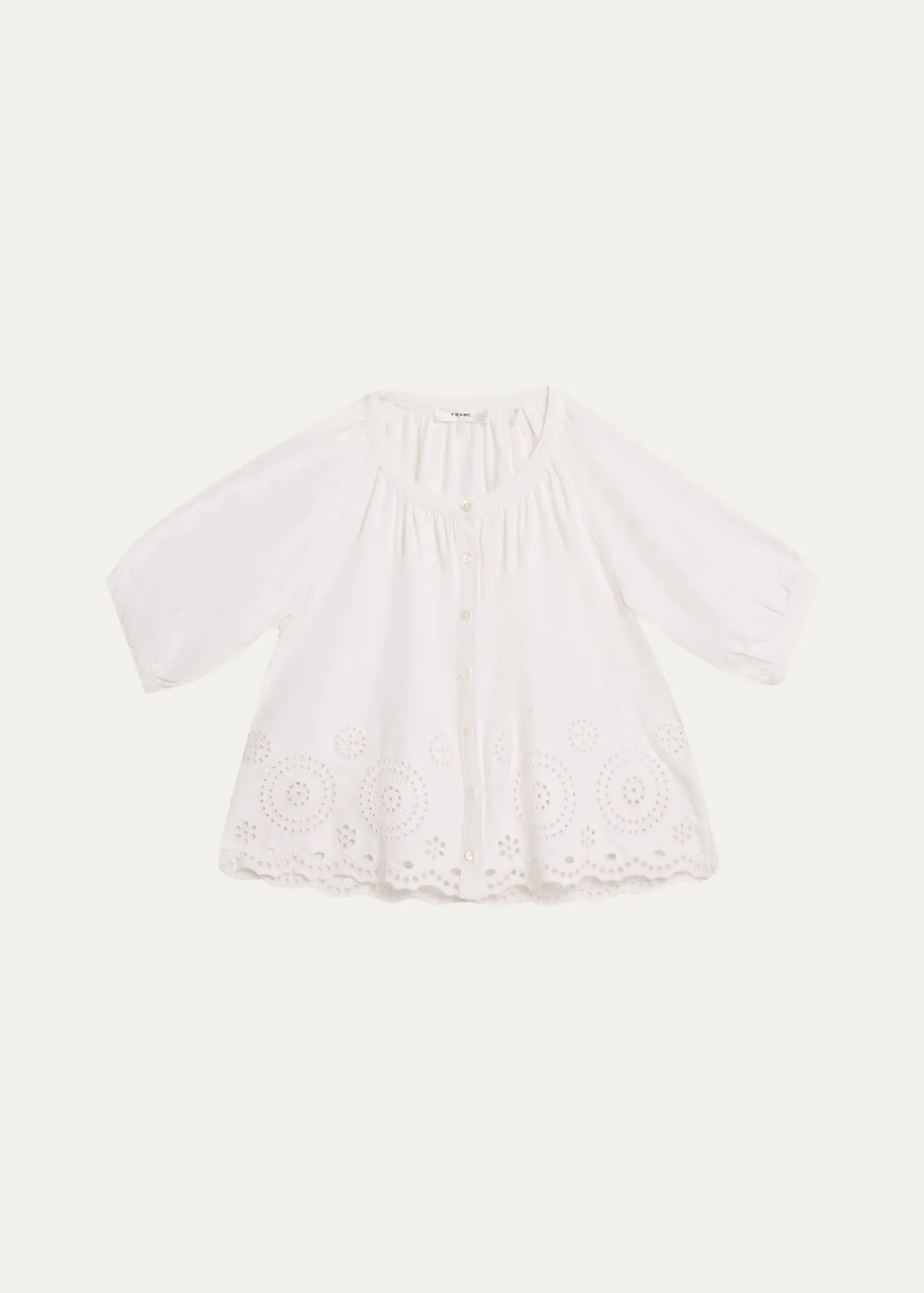 FRAMEThe Eyelet Resort Blouse