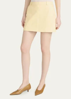 FRAMEThe Leather Mini Skirt