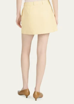 FRAMEThe Leather Mini Skirt