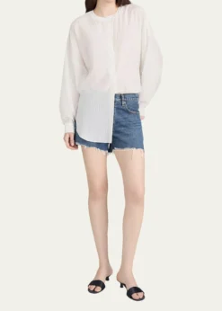 FRAMEThe Long Hand Denim Shorts