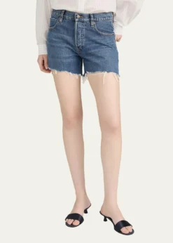 FRAMEThe Long Hand Denim Shorts