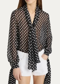 FRAMEThe Nouvelle Polka Dot Blouse