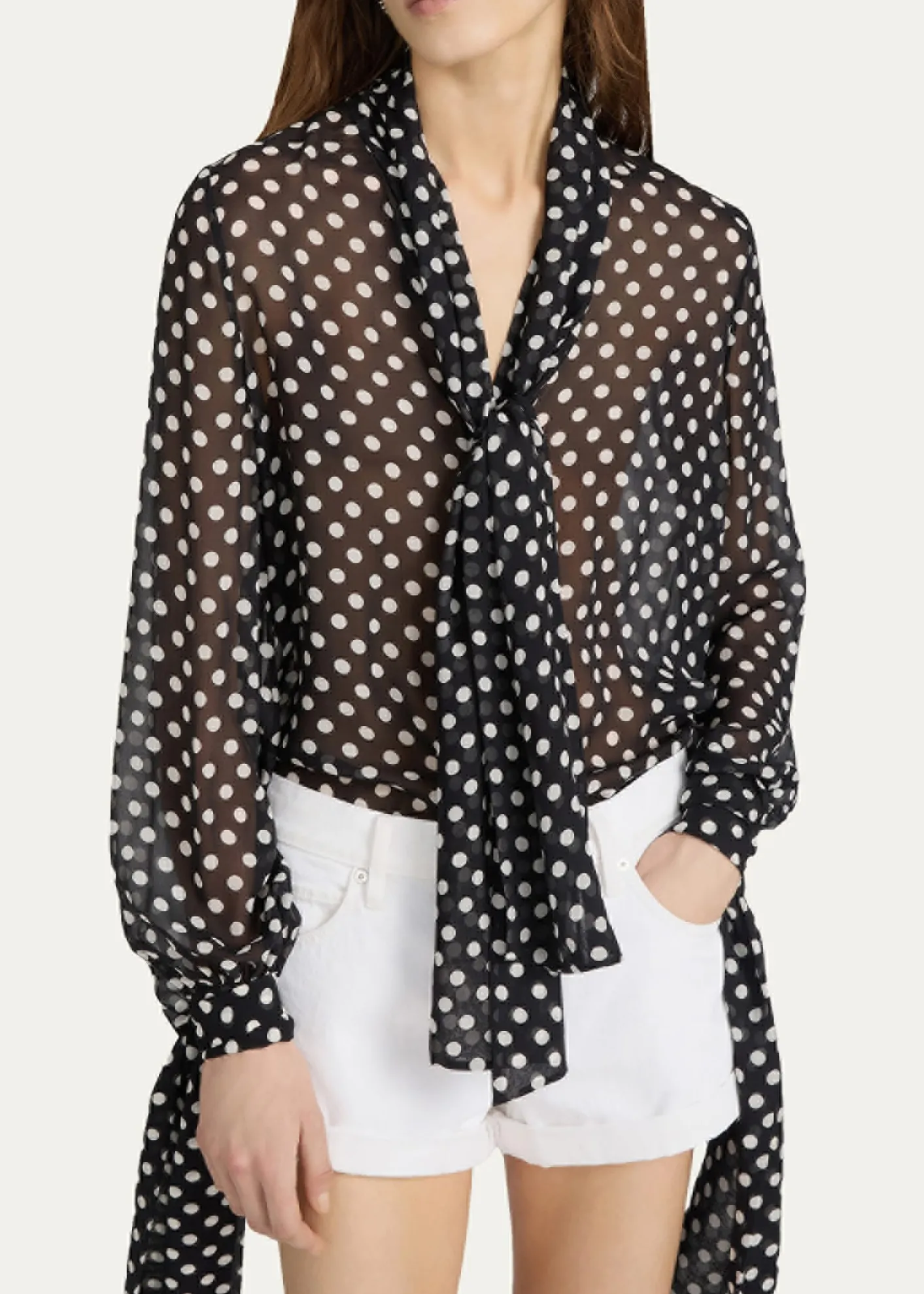 FRAMEThe Nouvelle Polka Dot Blouse