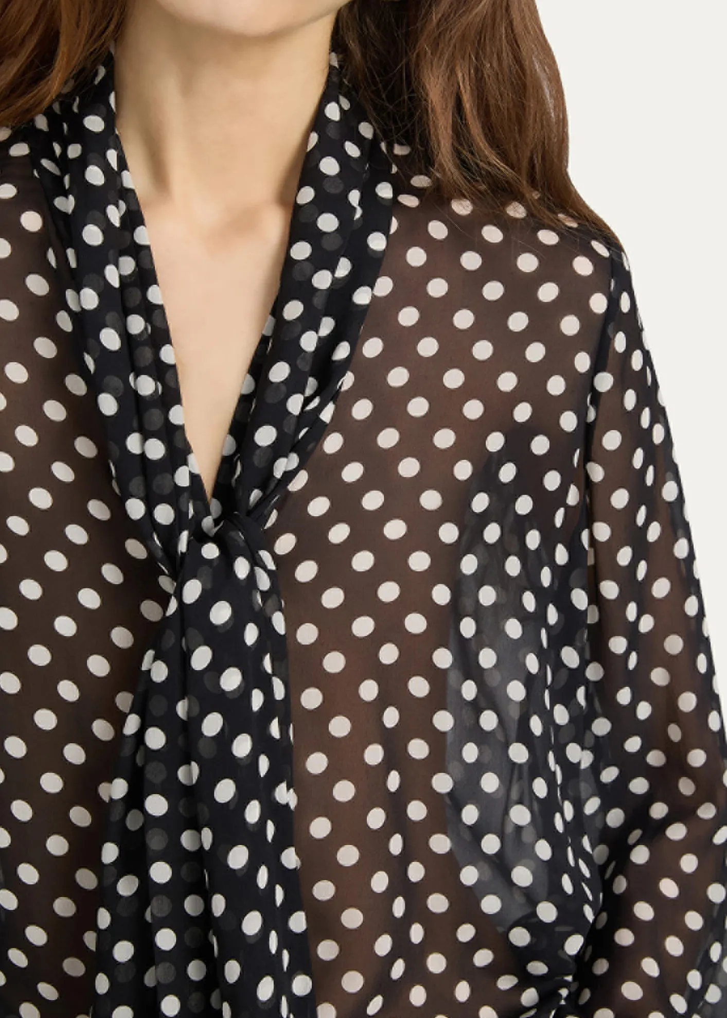 FRAMEThe Nouvelle Polka Dot Blouse