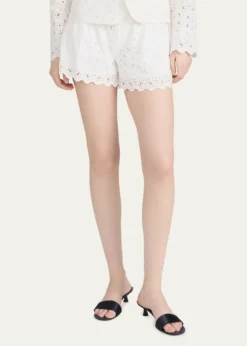 FRAMEThe Paisley Eyelet Shorts