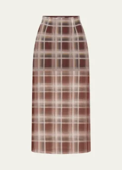 FRAMEThe Plaid Organza Skirt
