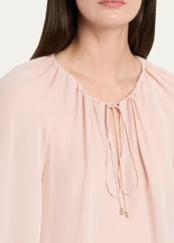 FRAMEThe Silk Balloon Blouse