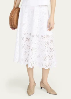 FRAMEThe Solstice Eyelet Skirt