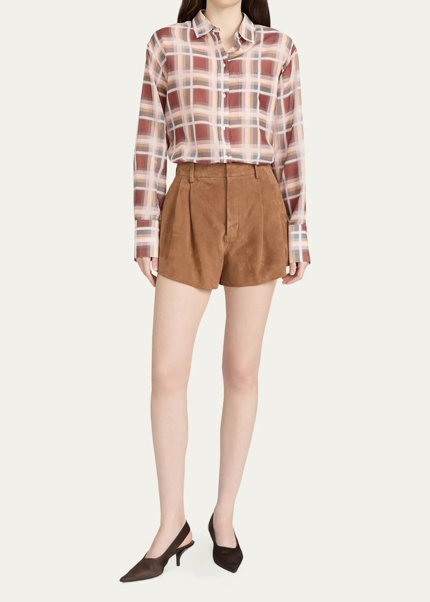 FRAMEThe Suede Utility Shorts