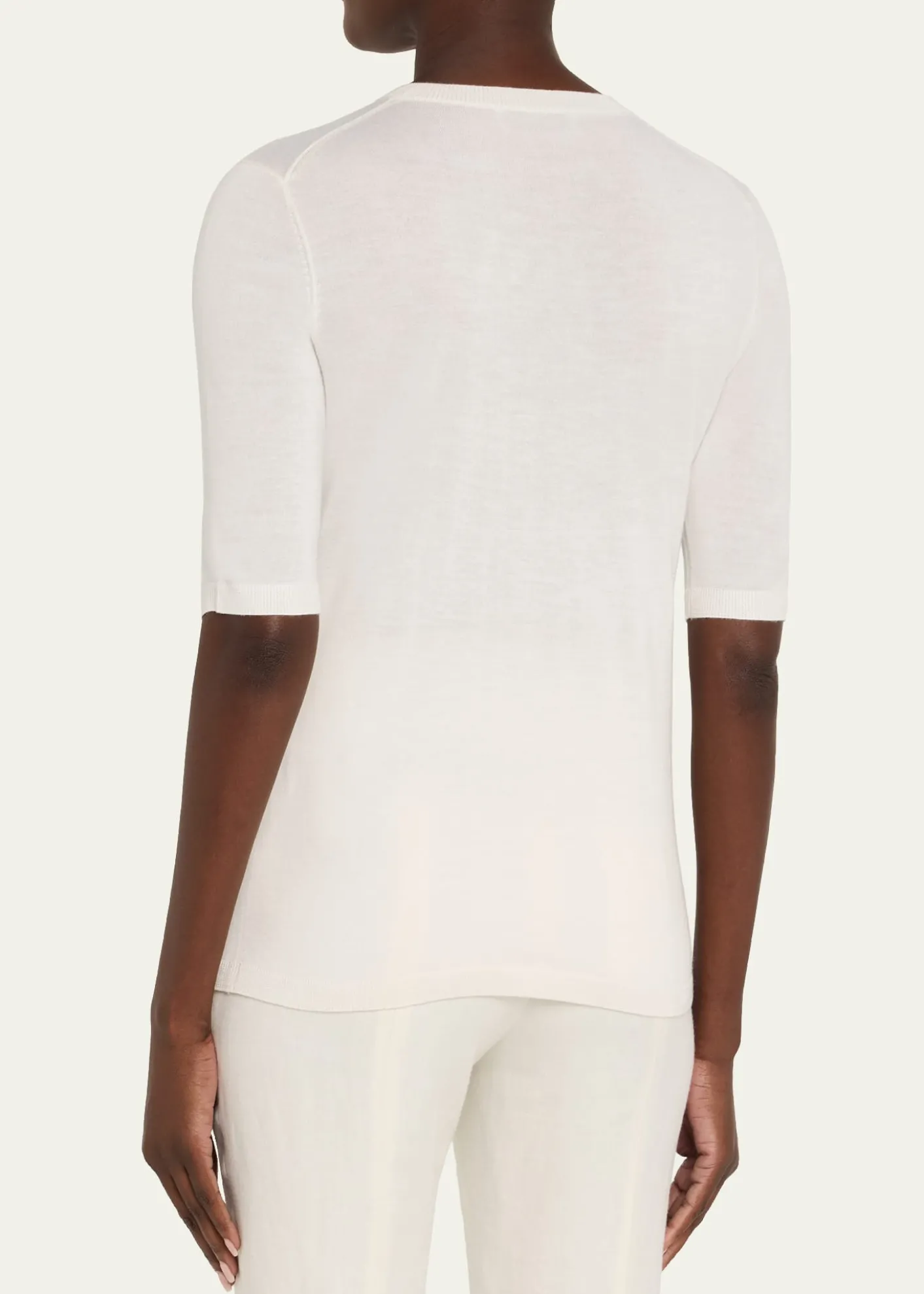 Gabriela HearstBrunner Short-Sleeve Cashmere-Silk T-Shirt