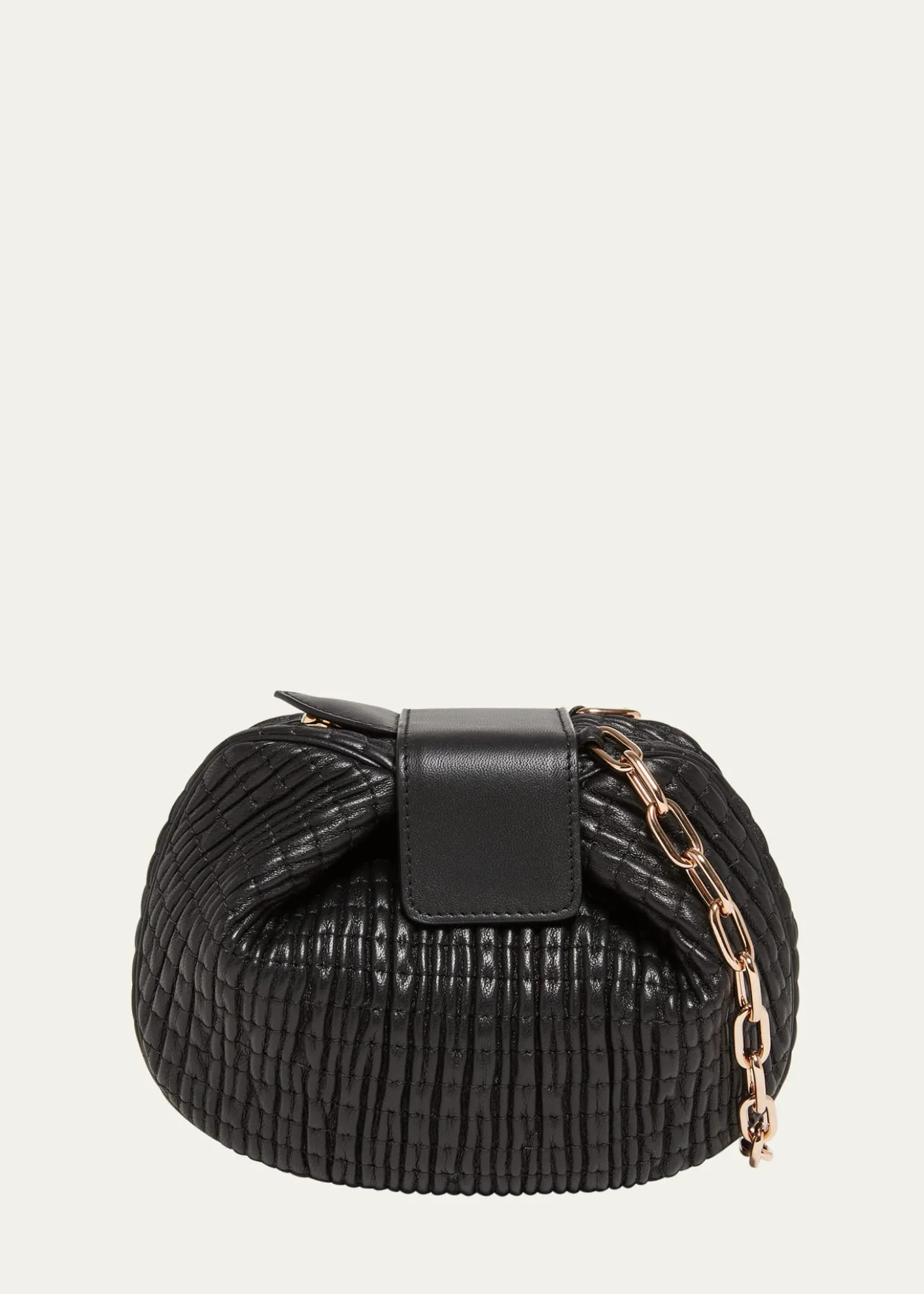Gabriela HearstDemi Ruched Leather Clutch Bag